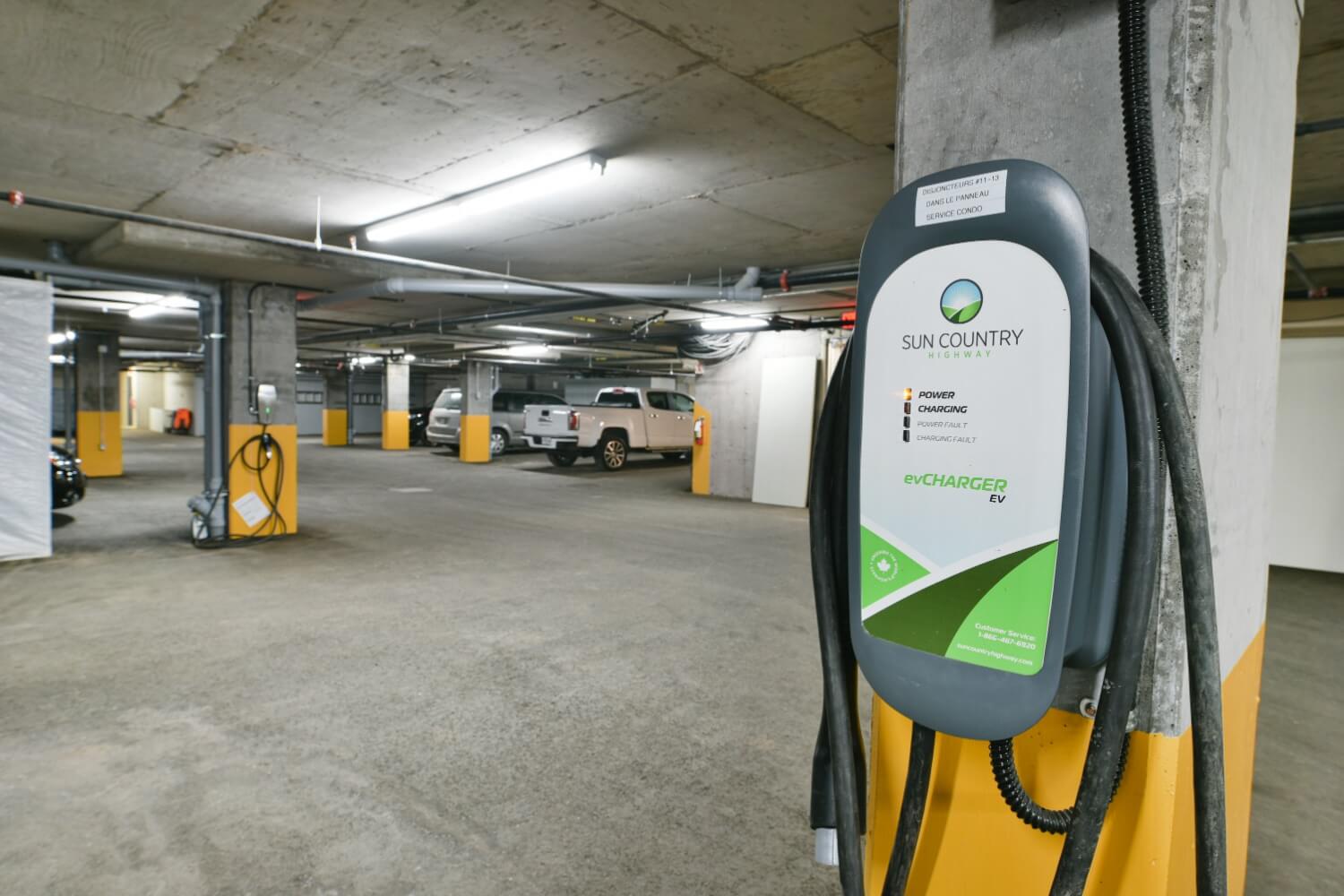 Charging stations for electric cars