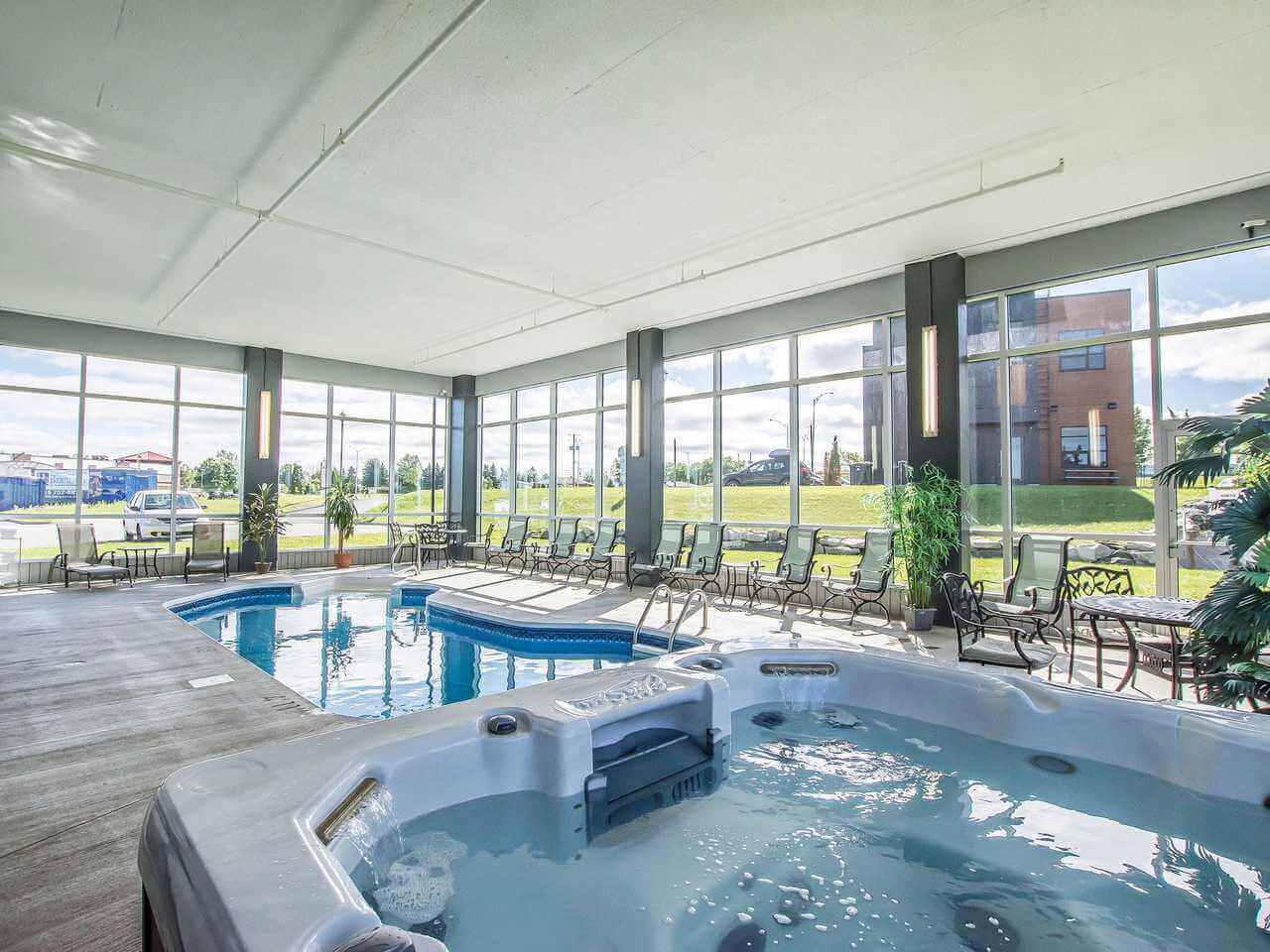 Interior pool and spa